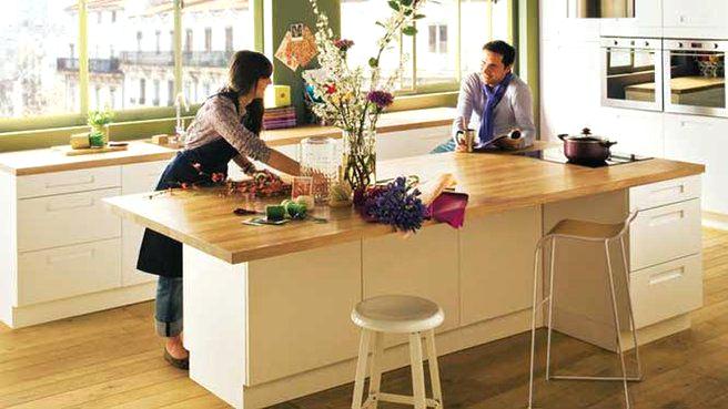 Plan ilot central de cuisine