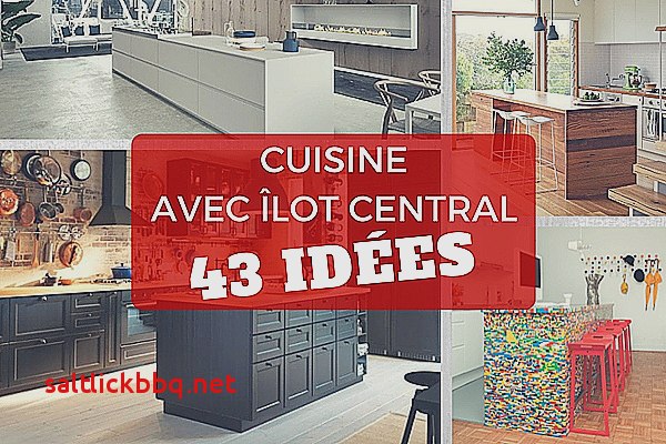 Idée petite cuisine avec ilot central