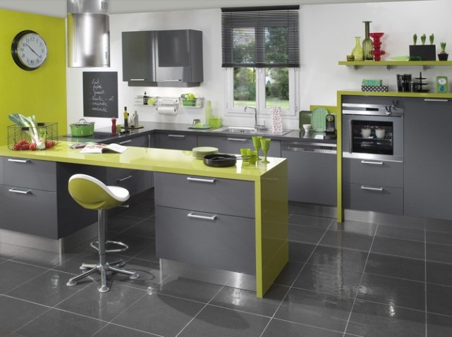 Deco pour cuisine verte