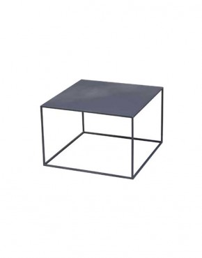 Table basse carrée metal noir