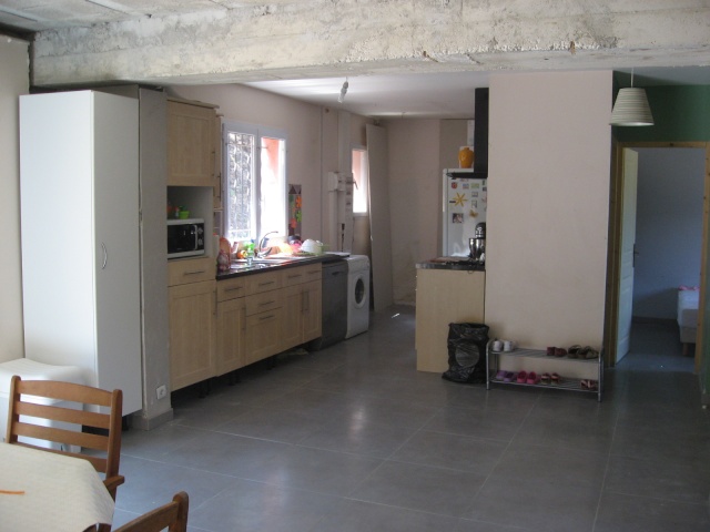 Carrelage gris salon salle a manger