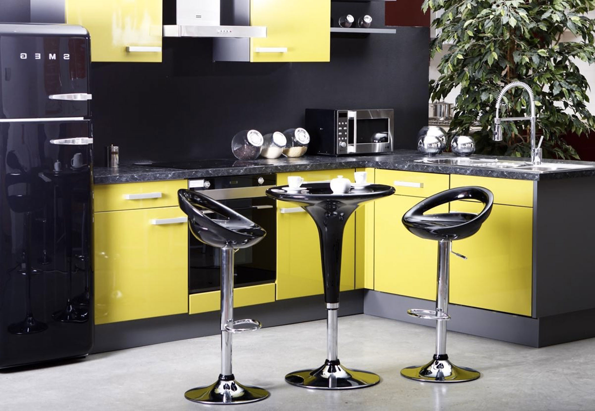 Meuble cuisine ikea jaune