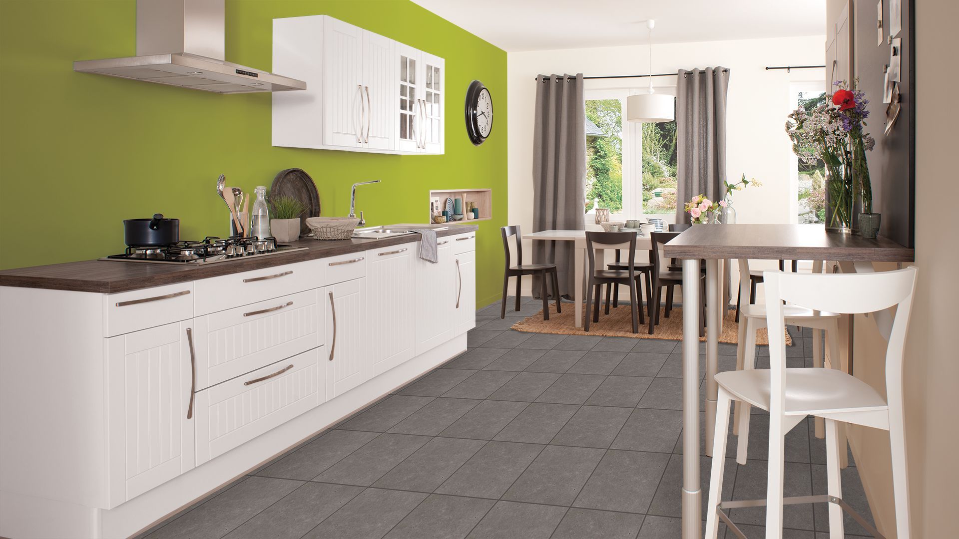 Deco cuisine blanc et chocolat