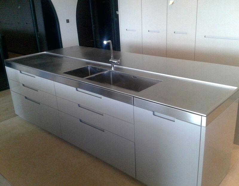 Plan de travail en inox pour cuisine ikea