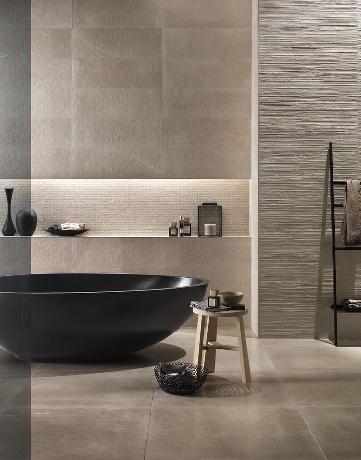 Carrelage noir beige