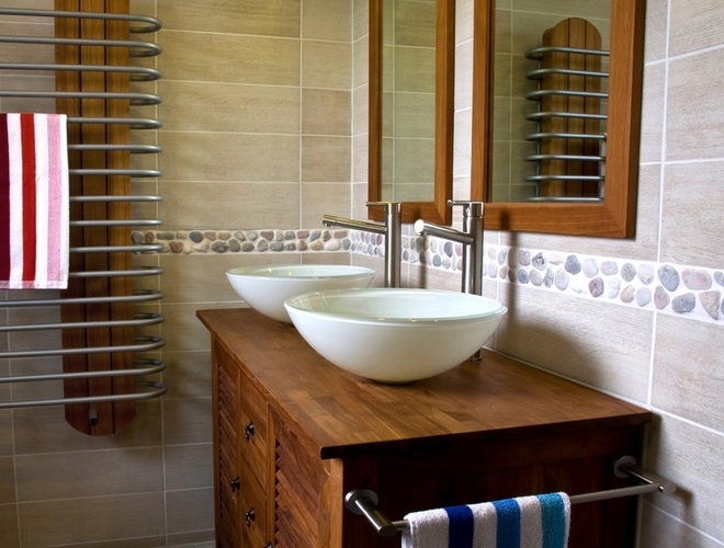 Carrelage salle de bain hotel