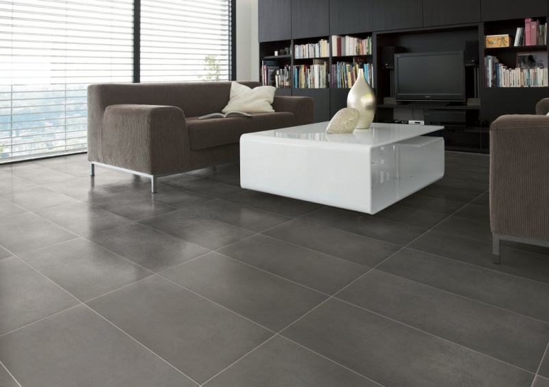 Carrelage anthracite appartement