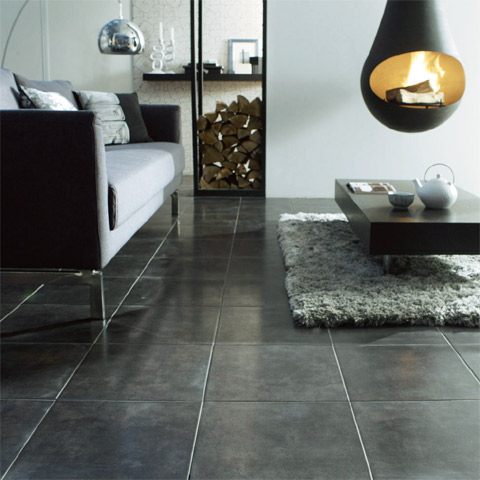 Carrelage anthracite sol