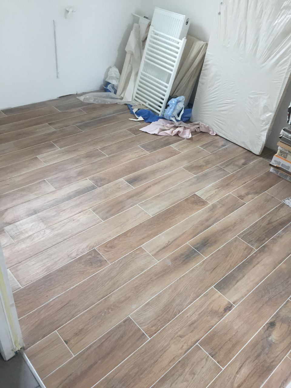 Carrelage imitation parquet chambre