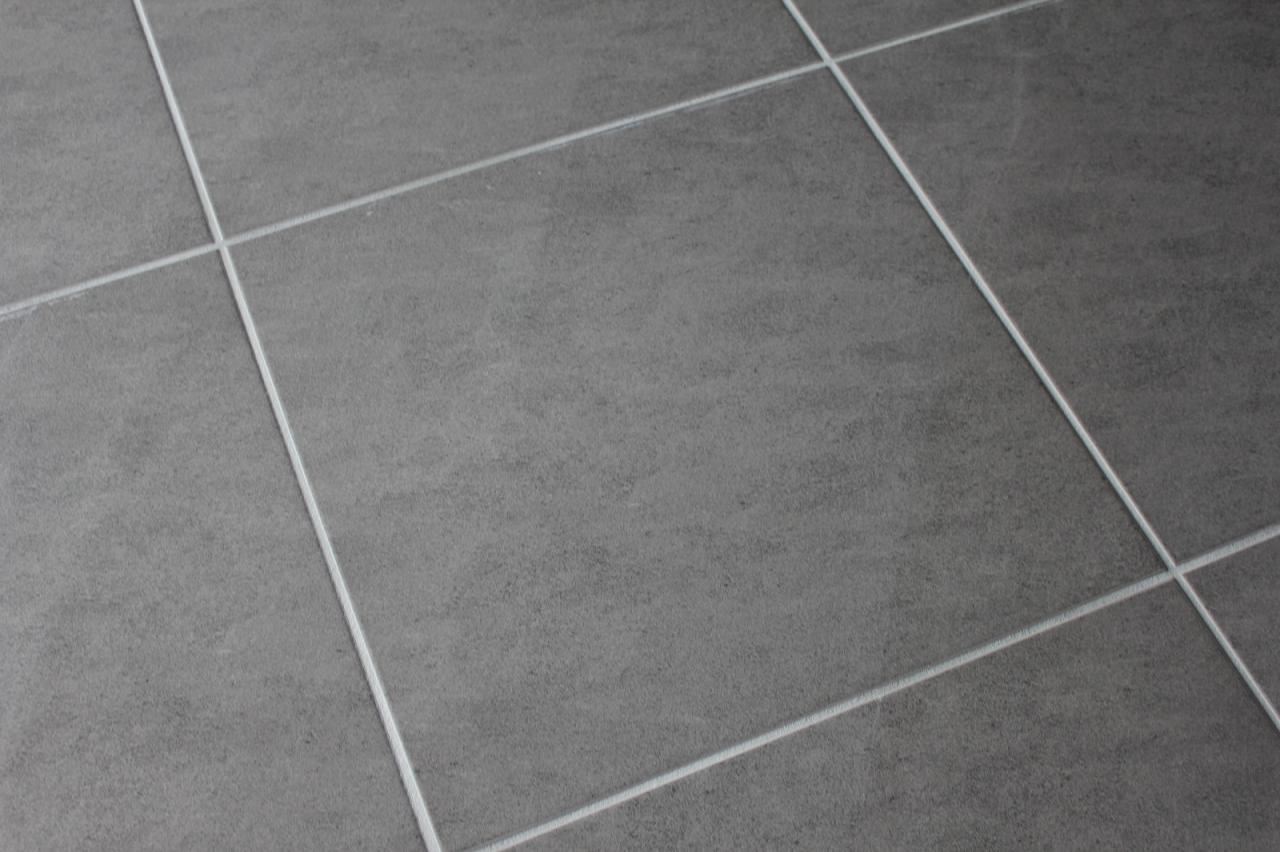 Carrelage blanc joint gris clair