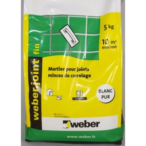 Joint carrelage blanc weber