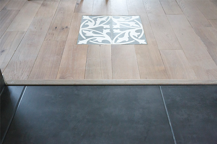 Carrelage parquet jonction