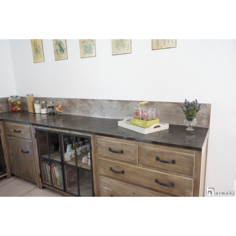 Rénovation plan travail cuisine béton ciré