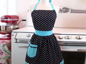 Patron couture tablier cuisine retro