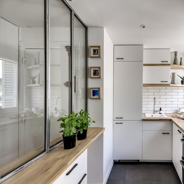 Plan cuisine avec verriere
