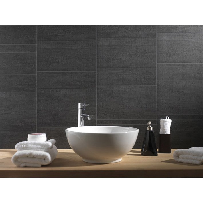 Carrelage anthracite mural