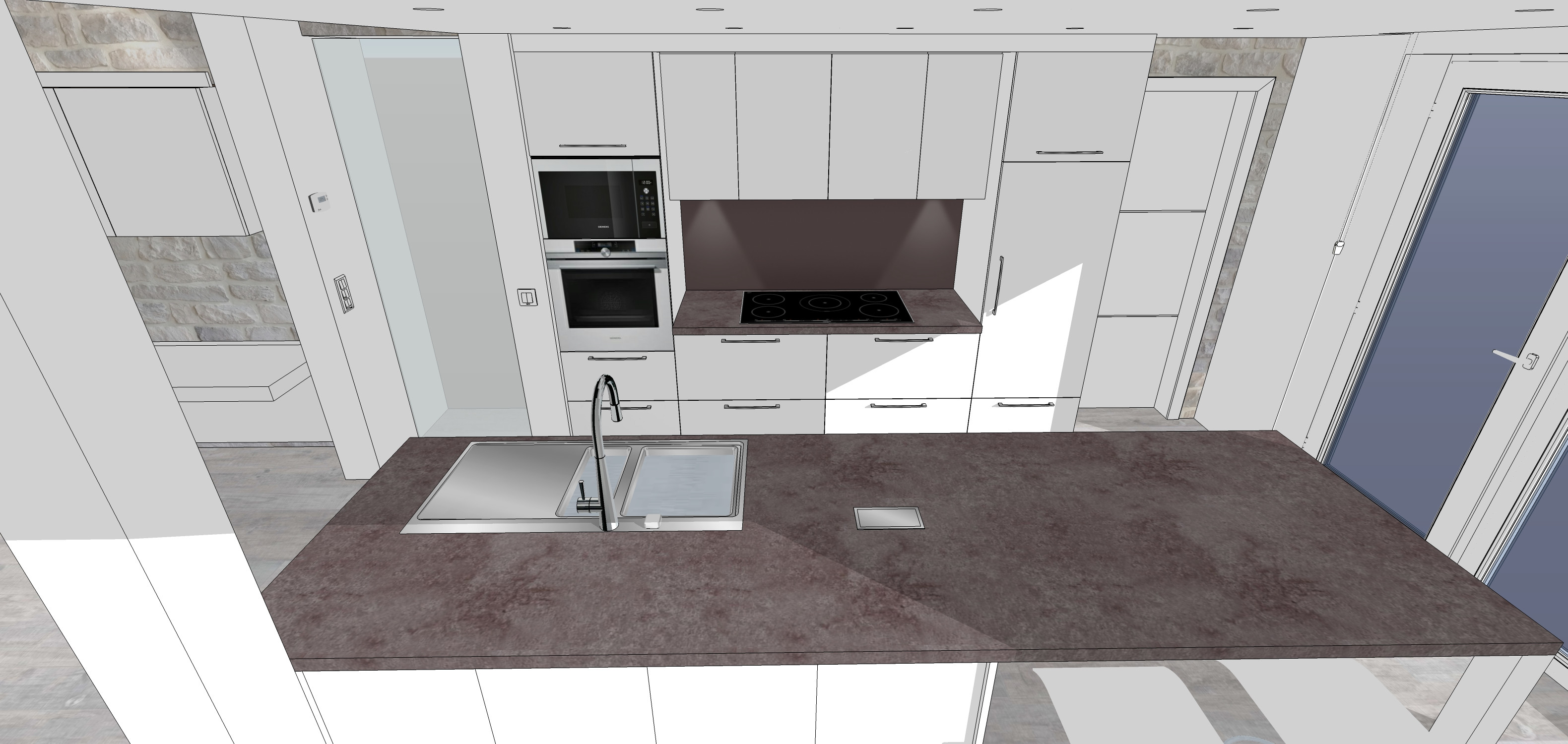 Cuisine schmidt plan de travail