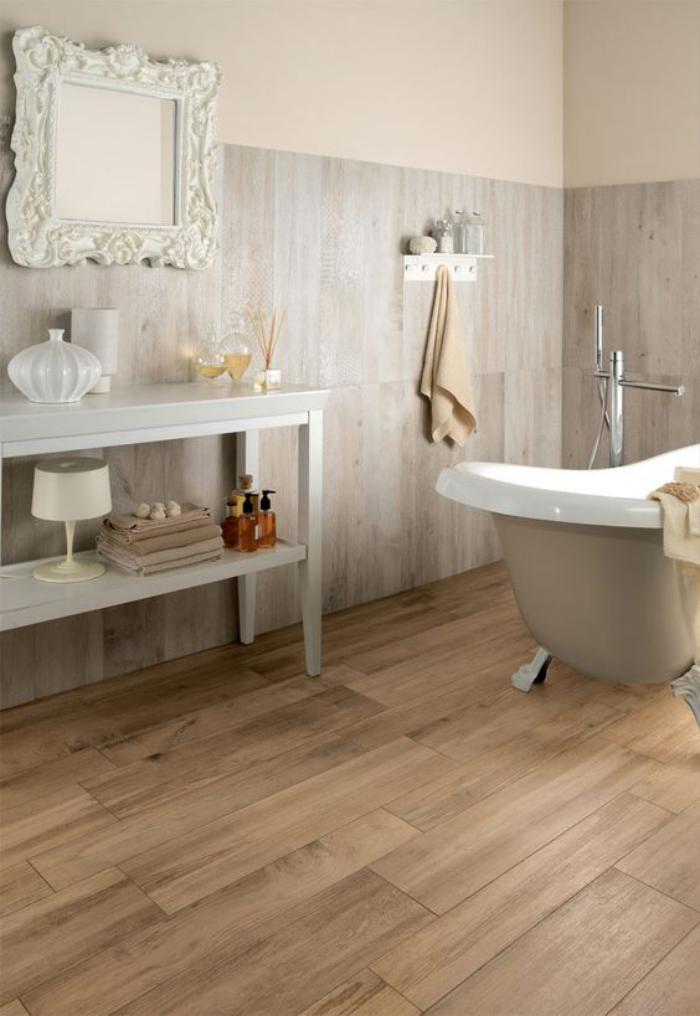 Carrelage salle de bain parquet