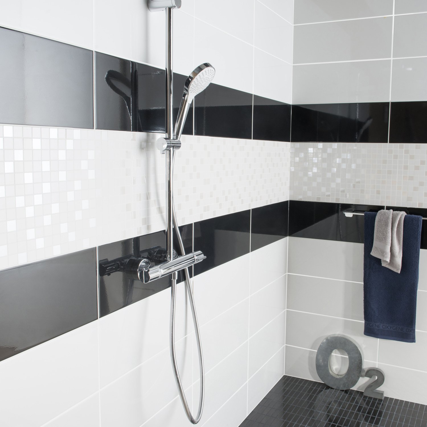 Carrelage metro avec frise