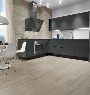 Carrelage cuisine parquet