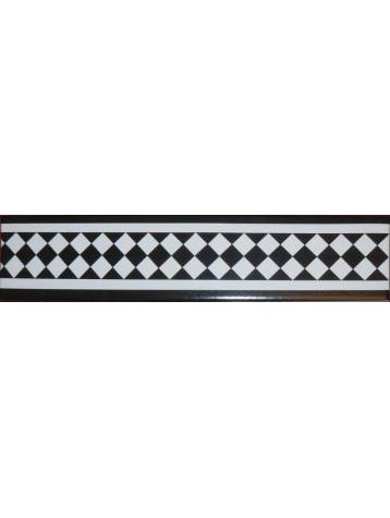Carrelage arlequin anthracite