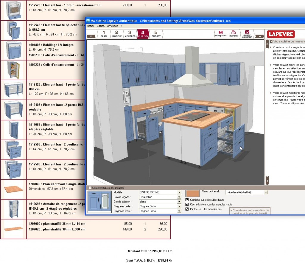 Logiciel de plan de cuisine