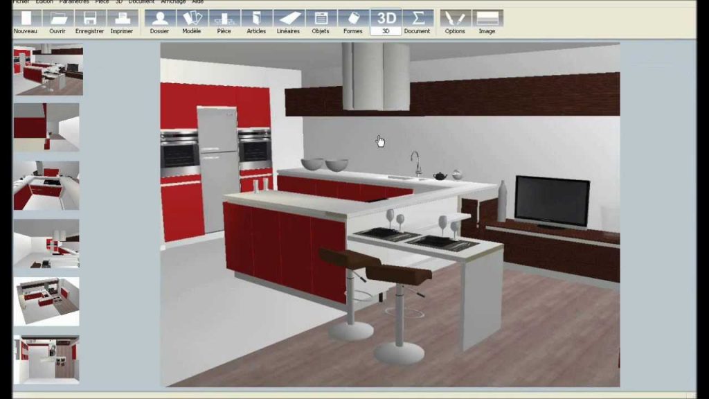 Modele cuisine ikea 3d
