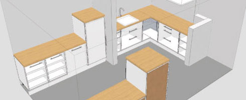 Plan cuisine armoire