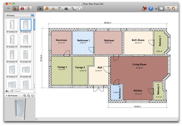 Plan cuisine 3d gratuit mac