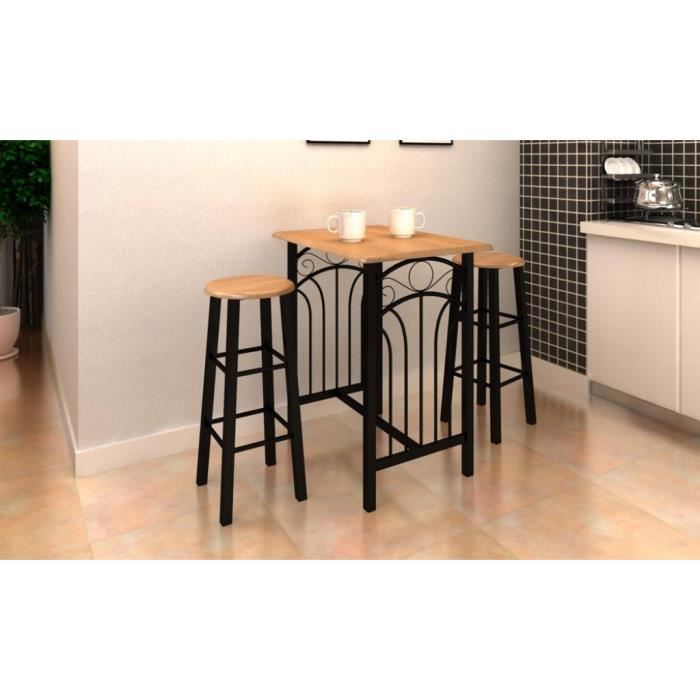 Table haute de bar avec tabourets
