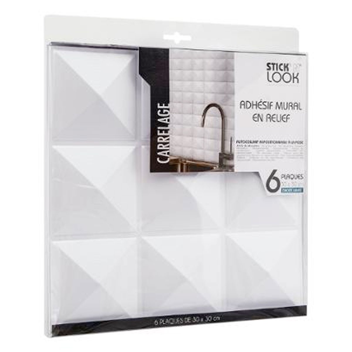 Carrelage adhesif blanc
