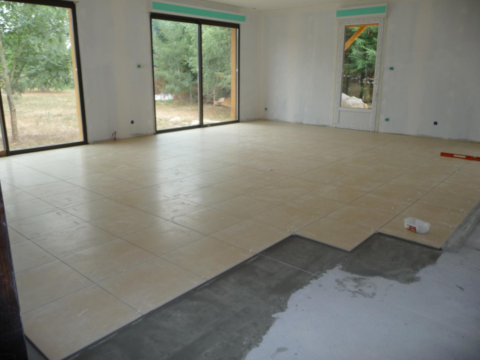 Carrelage gris salissant