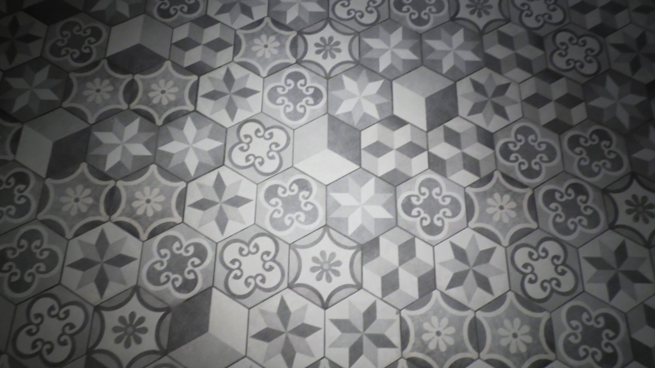 Carrelage hexagonal credence