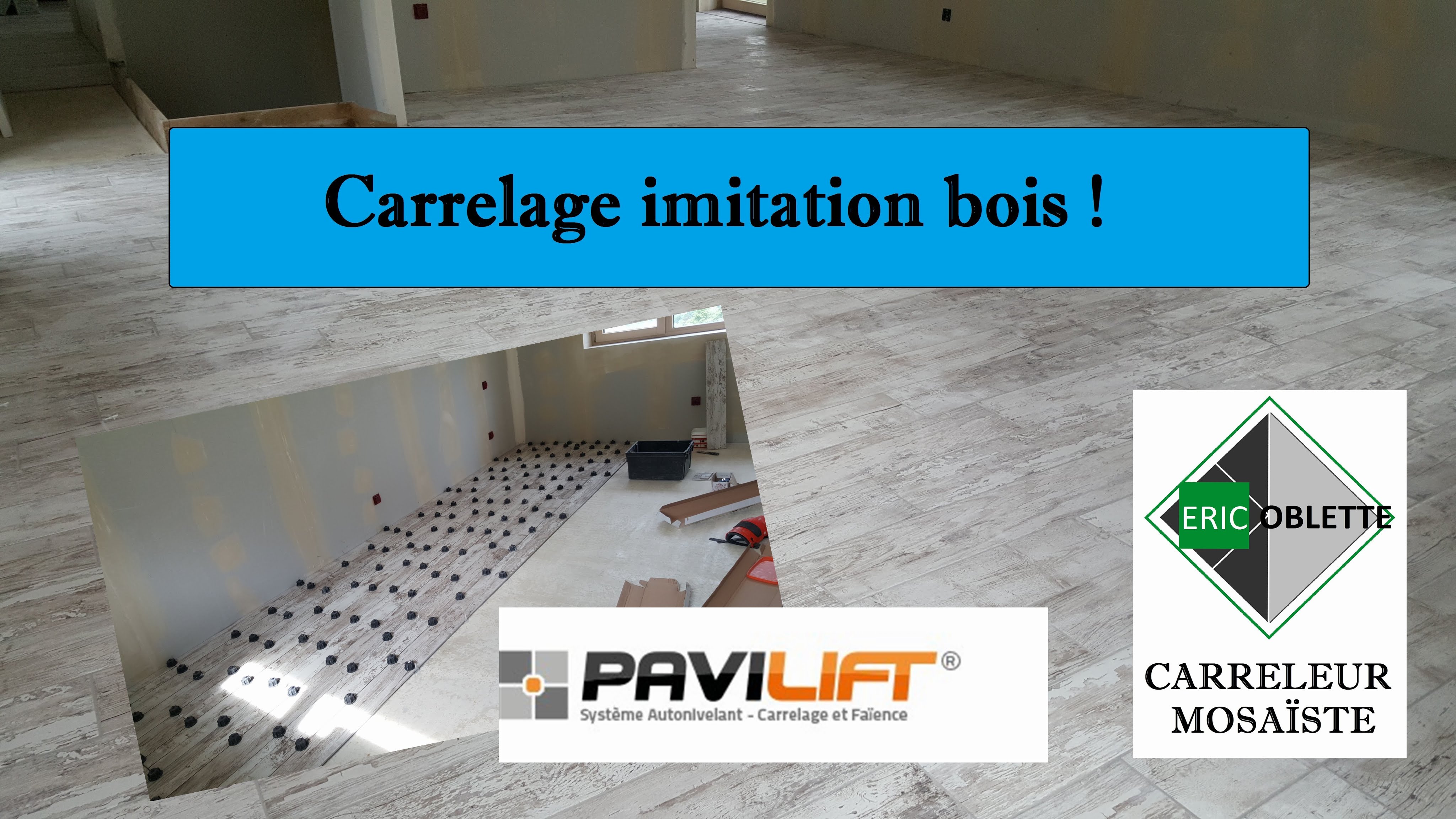 Carrelage imitation bois wc