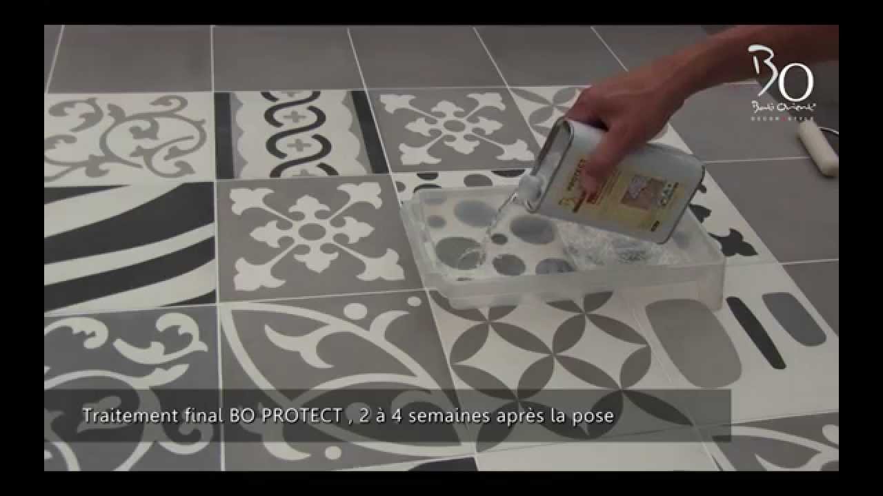 Pose carrelage carreau de ciment