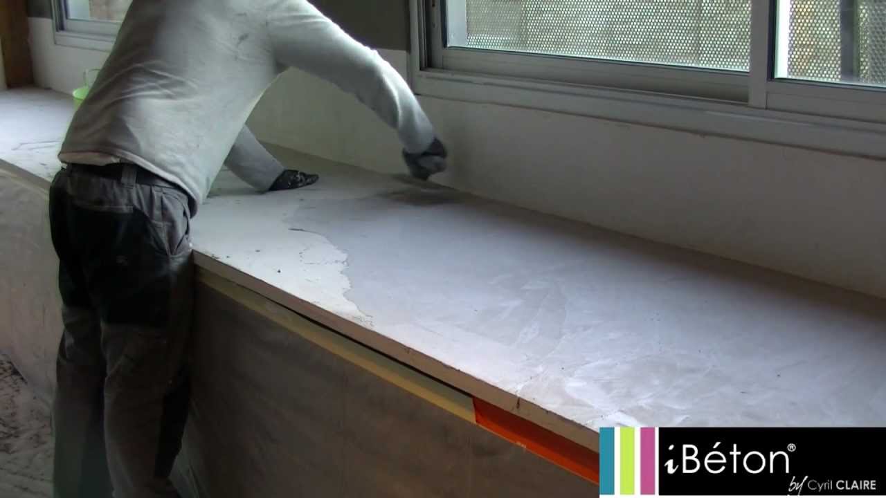 Refaire un plan de travail de cuisine en beton ciré
