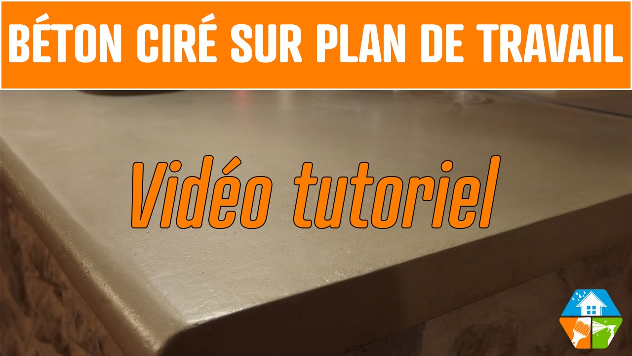Faire plan de travail cuisine en béton ciré