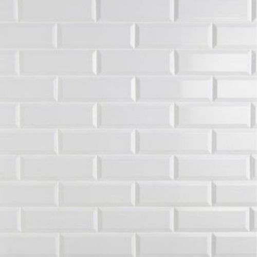 Carrelage blanc doré