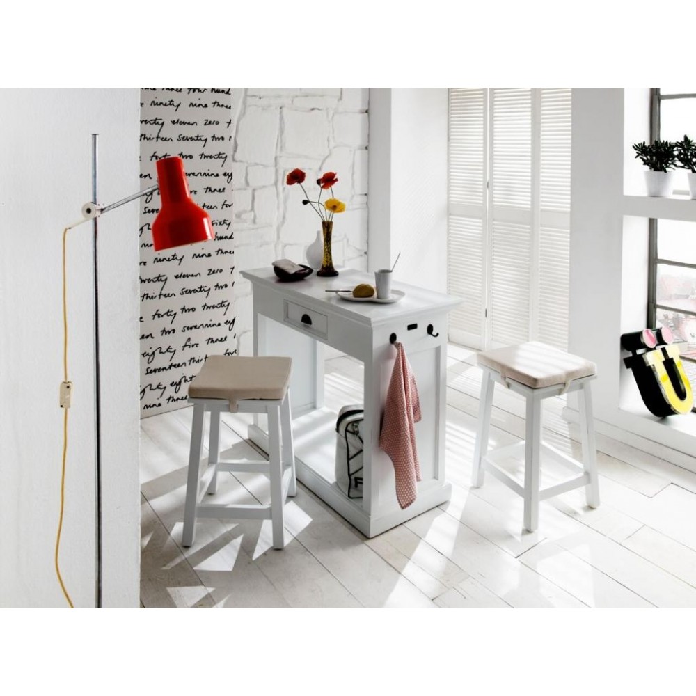 Table bar cuisine avec meuble