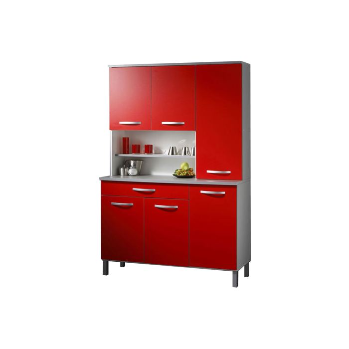 Meuble haut cuisine rouge conforama