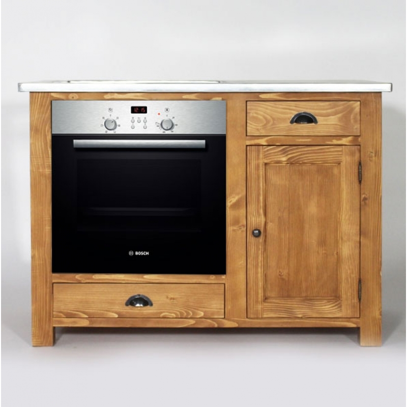 Meuble de cuisine en bois exotique