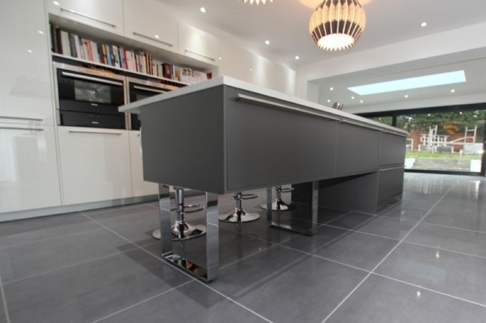 Carrelage gris polaire
