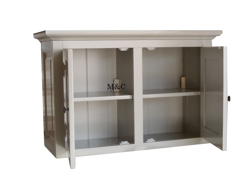 Meuble haut cuisine bois brut