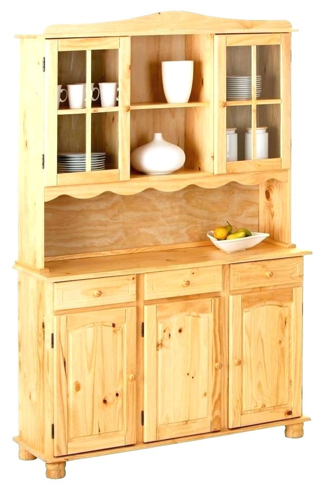 Meuble haut cuisine pin brut