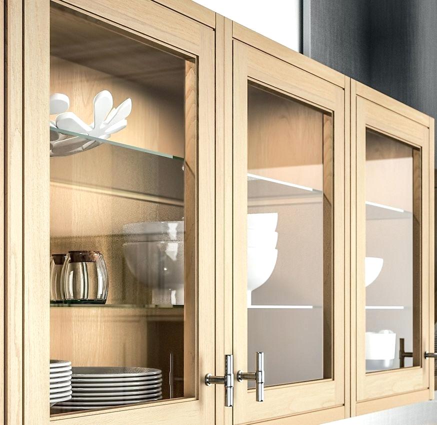 Meuble haut de cuisine en bois brut