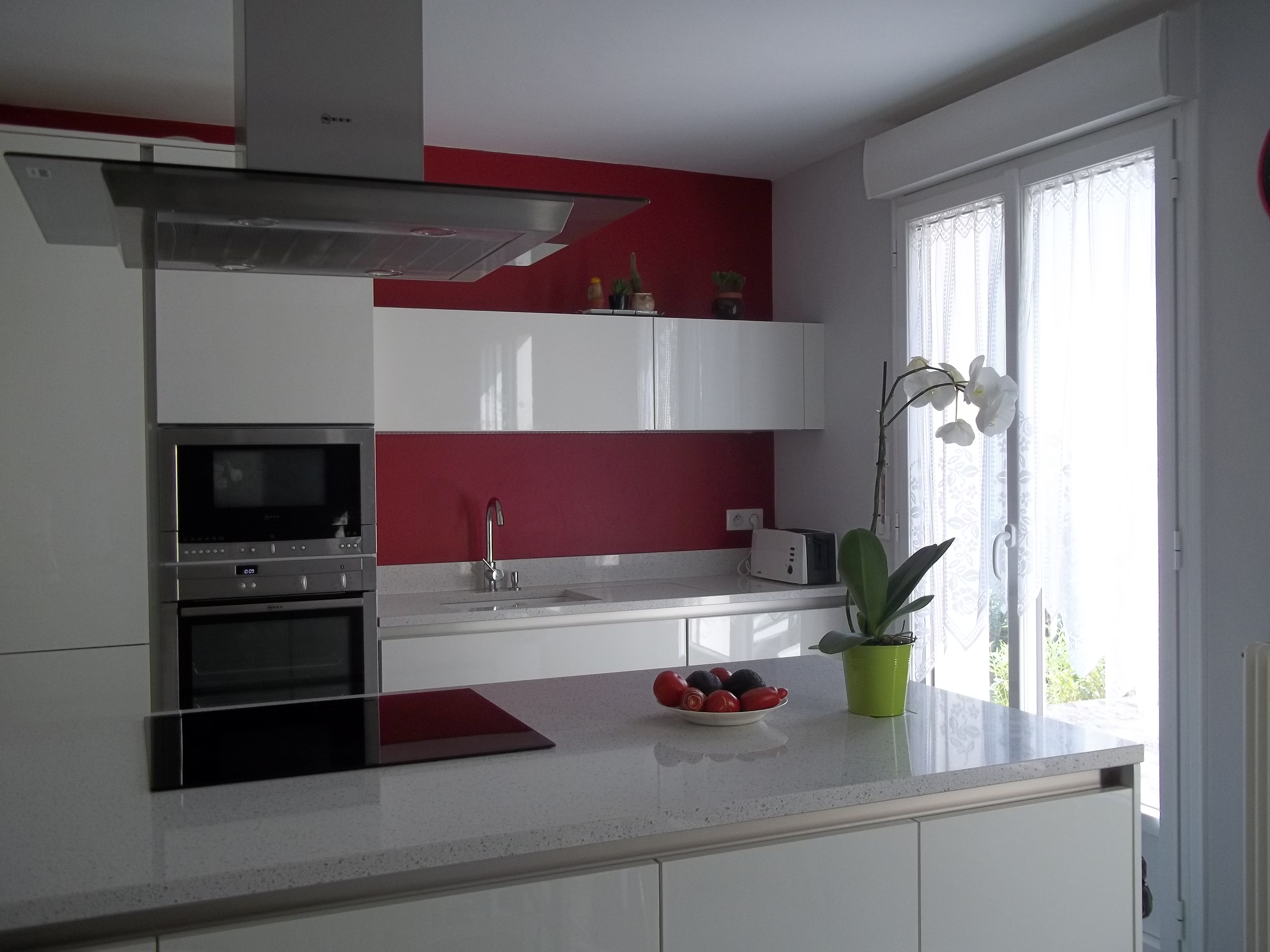 Meuble haut cuisine lumineux