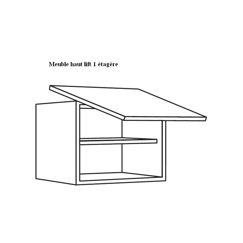 Meuble haut cuisine hauteur 60