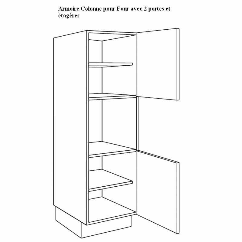 Meuble haut de cuisine pour four encastrable