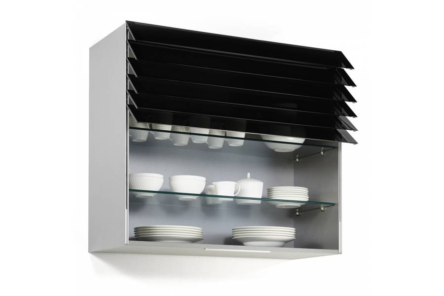 Meuble haut cuisine fermeture rideau