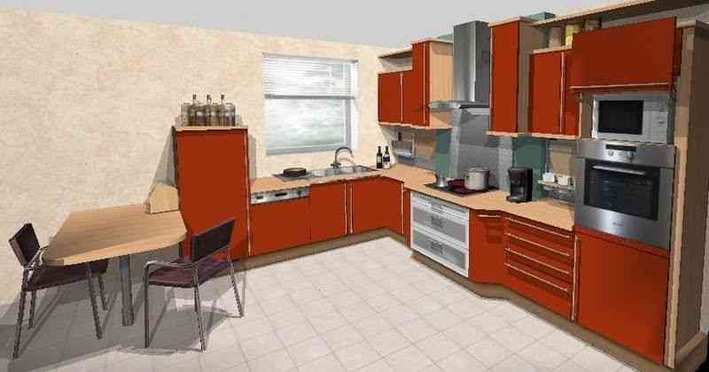 Plan de cuisine en3d
